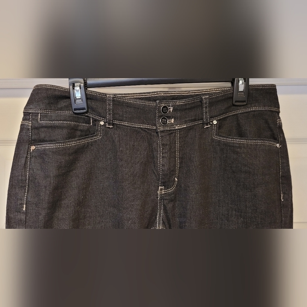 $99 Women's White House Black Market Crop Leg Dark Wash Denim Jeans Size 8 WHBM - Picture 4 of 12